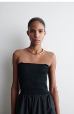 Pleated Skirt Navy - Image 2