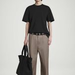Wool Round-Neck T-Shirt Black