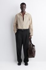 V-Neck Shirt Beige