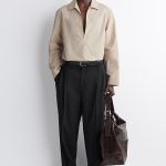 V-Neck Shirt Beige