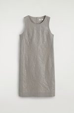 Leather Straight Dress Gray - Image 3