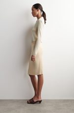 Silk Slim Skirt