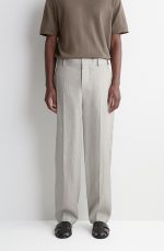 Linen Tapered Pants Gray