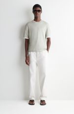 Linen Round-Neck T-Shirt