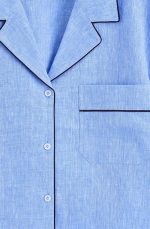 Linen Shirt Blue - Image 4