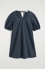 Round-Neck Dress Blue - Image 3