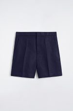 Linen Shorts Navy - Image 3