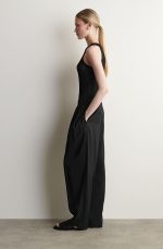 Pleated Pants Black
