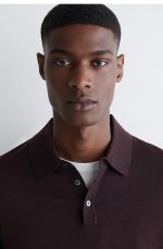 Merino Slim Polo Red - Image 2