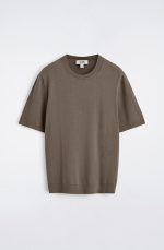 Cotton Round-Neck T-Shirt Gray - Image 3