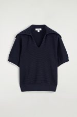 Knitted Top Navy - Image 3