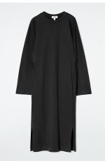 Round-Neck Dress Black - Image 3
