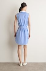 Lace-Up Shirt Blue - Image 4