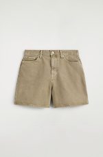 Denim Shorts Khaki - Image 3