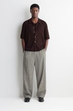 Collared Cardigan Brown