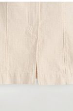 Denim Sleeveless Top Beige - Image 4
