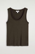 Silk Slim Vest Brown - Image 3