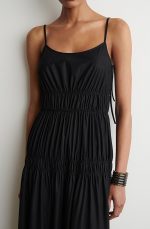 Pleated Dress Black - Image 2