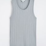 Cotton Slim Vest Gray
