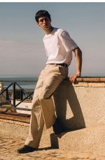 Wool Round-Neck T-Shirt White