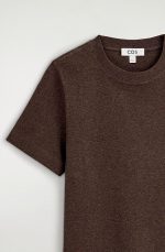 Round-Neck T-Shirt Brown - Image 4