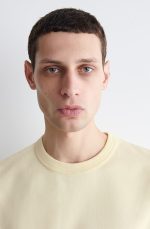 Knitted Round-Neck T-Shirt Cream - Image 2