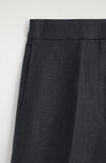 Linen Shorts Black - Image 4