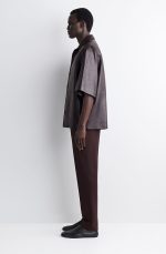 Leather Shirt Brown - Image 2