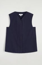 Sleeveless Shirt Navy - Image 3