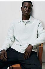 Wool Polo Blue