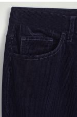 Corduroy Straight Pants Navy - Image 4