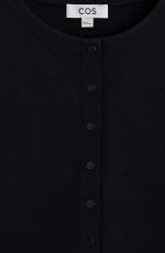 Knitted Slim Cardigan Black - Image 4