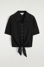 Knitted Shirt Black - Image 3