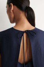 Linen Sleeveless Dress - Image 3