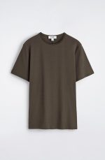 Cotton Slim T-Shirt Brown - Image 3