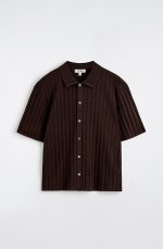 Collared Cardigan Brown - Image 3