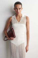 Knitted Dress White