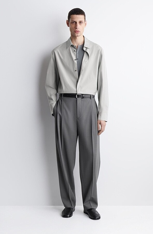 O1CN01dYAKxt1u7vxWEx0mr-4101595991 Collared Shirt Gray - Image 1