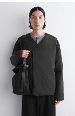 Canvas Workwear Shoulder Bag Navy Blue
