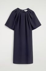 Round-Neck Dress Navy - Image 3