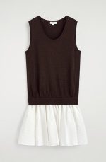 Knitted Dress Brown - Image 3