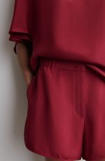 Silk Shorts Red - Image 2