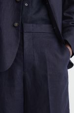 Linen Shorts Navy - Image 2
