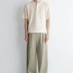 Casual Linen Blend Henley Collar Knitwear