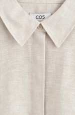 Linen Shirt Beige - Image 4