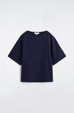 Linen T-Shirt Navy - Image 3