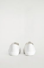 Lace-up Low-top Canvas Shoes White - Image 4