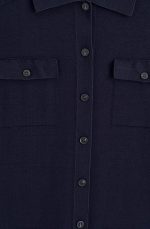 Knitted Skirt Navy - Image 4