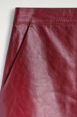 Leather Skirt Red - Image 4