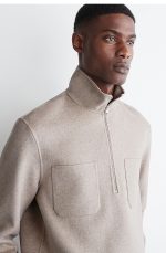 Casual Wool Blend Knitwear Beige Autum - Image 2